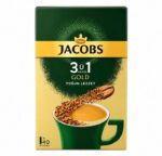 قهوه فوری 3 در 1 JACOBS مدل Gold با طعم غلیظ در بسته 40 عددی