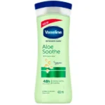 لوسیون بدن وازلین مدل Aloe Soothe حجم 400 میلی‌لیتر نرم‌کننده و آبرسان پوست خشک و معمولی با عصاره آلوئه ورا جذب سریع و حفظ لطافت و نرمی پوست بعد از استحمام - Image 3