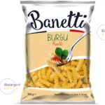ماکارونی بانتی Banetti Burgu مدل پیچی_ بسته ۵۰۰ گرمی