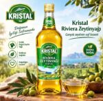 روغن زیتون 1 لیتری کریستال اصل( KRISTAL ) شیشه ای فاقد مواد نگهدارنده - Image 3