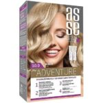 کیت رنگ مو بدون آمونیاک آسه asse دو تیوپه شماره 10.0