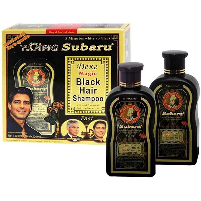 FE4FdOwmsV7dWhXm شامپو رنگ سوبارو مدل Magic Black Hair | تبدیل تدریجی موهای سفید به مشکی | بدون مواد شیمیایی مضر | حجم ۴۰۰ میلیلیتر | ساخت چین - Image 1