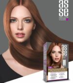 کیت رنگ مو بدون آمونیاک آسه asse دو تیوپه شماره 7.35 - Image 4