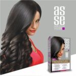 کیت رنگ مو بدون آمونیاک آسه asse دو تیوپه شماره 4.0 اصل و اورجينال - Image 3