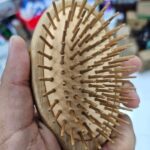 برس چوبی بامبو اورجینال مدل بیضی ( کاهش شکستگی و ریزش مو ، ضد الکتریسیته) - Image 2
