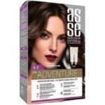 کیت رنگ مو بدون آمونیاک آسه asse دو تیوپه شماره 6.0