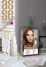 کیت رنگ مو بدون آمونیاک آسه asse دو تیوپه شماره 7.35 - Image 2
